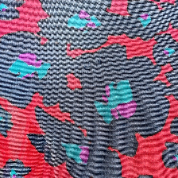 FREE PEOPLE Dopamine Boho Love Letter Oversized Flowy Red Floral Tunic Top Sz M - Picture 14 of 17